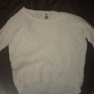 White Old Navy Sweater